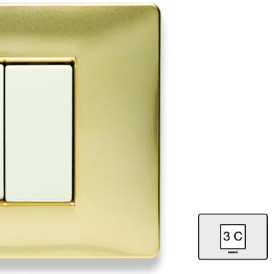 MASTER SRL - MST21MX243-C MIX PLACCA 2 P. CENTRALI ORO KARAT