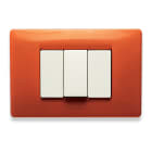 MASTER SRL - MST21MX333 F.PROD. PLACCA 3 POSTI ARANCIO TIBET