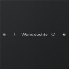 GIRA - GIR2201005 Wippenset 1f beschr. System 55 Schwarz m