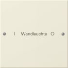 GIRA - GIR220101 Wippenset 1f beschr. System 55 Cremeweis