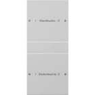 GIRA - GIR2202015 Wippenset 2f (1+1) beschr. System 55 Gra