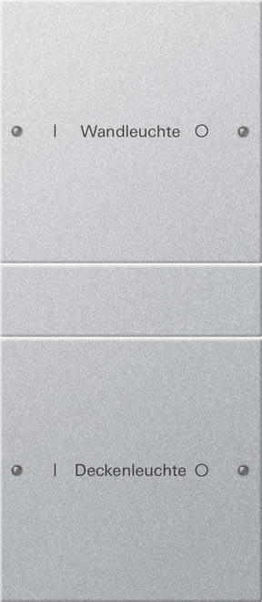 GIRA - GIR220226 Wippenset 2f (1+1) beschr. System 55 F A