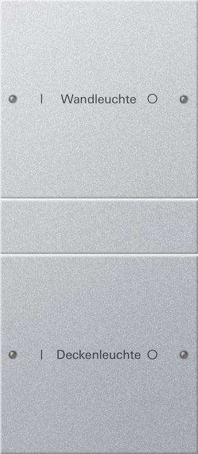 GIRA - GIR220226 Wippenset 2f (1+1) beschr. System 55 F A