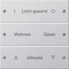 GIRA - GIR220326 Wippenset 3f beschr. System 55 F Alu(lac