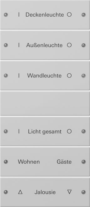 GIRA - GIR2206015 SET BIL. 6-M (3+3) SCRIV.