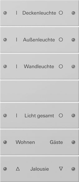 GIRA - GGI2206015 SET BIL. 6-M (3+3) SCRIV. SYSTEM 55 GRIG
