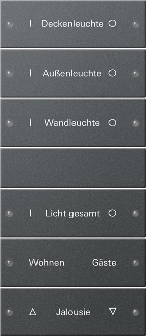 GIRA - GIR220628 SET INTERRUTT. BILANC. 6X (3+3) SCRIVIB.