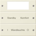 GIRA - GIR221201 Wippenset 2f Plus beschr. System 55 Crem