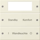 GIRA - GIR221201 Wippenset 2f Plus beschr. System 55 Crem