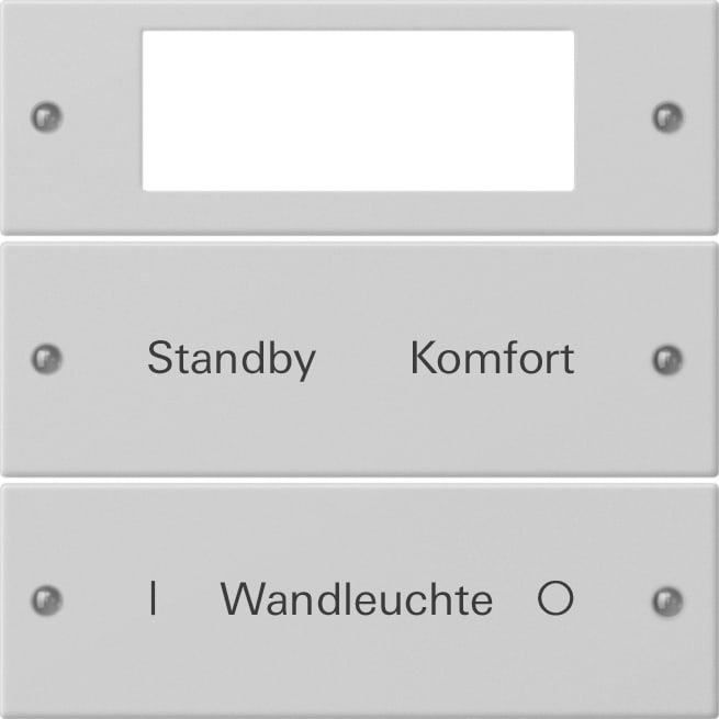 GIRA - GGI2212015 Wippenset 2f Plus beschr. System 55 Grau