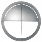 GOCCIA ILLUMINAZIONE - GOC2214SI MASCHERA NERVATA JACK TONDA SILVER