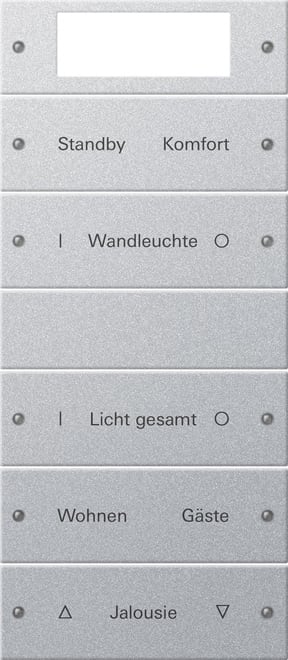 GIRA - GIR221526 Wippenset 5f Plus (2+3) beschr. System 5