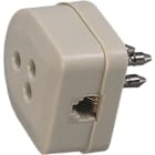 FANTON SRL - FME22170 SPINA 3P.+PRESA+PLUG RJ11 AV