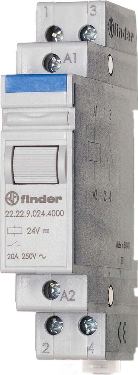 FINDER SPA - FIN222281204000 RELE MONOSTABILE 17.5MM 2NO 20A