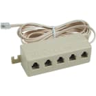 FANTON SRL - FME22222 MULT.TELEF.+CAVO 2M 5PL.RJ11 AV