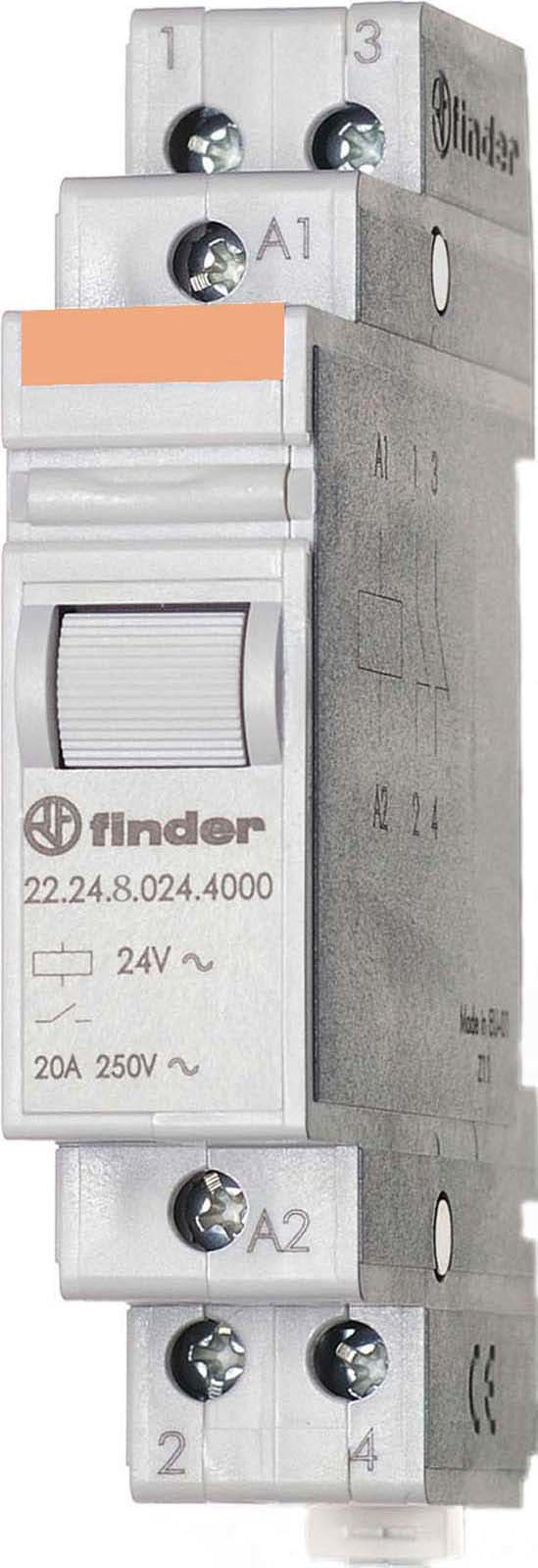 FINDER SPA - FIN222480124000 RELE MONOSTABILE 17.5MM 2NC 20A
