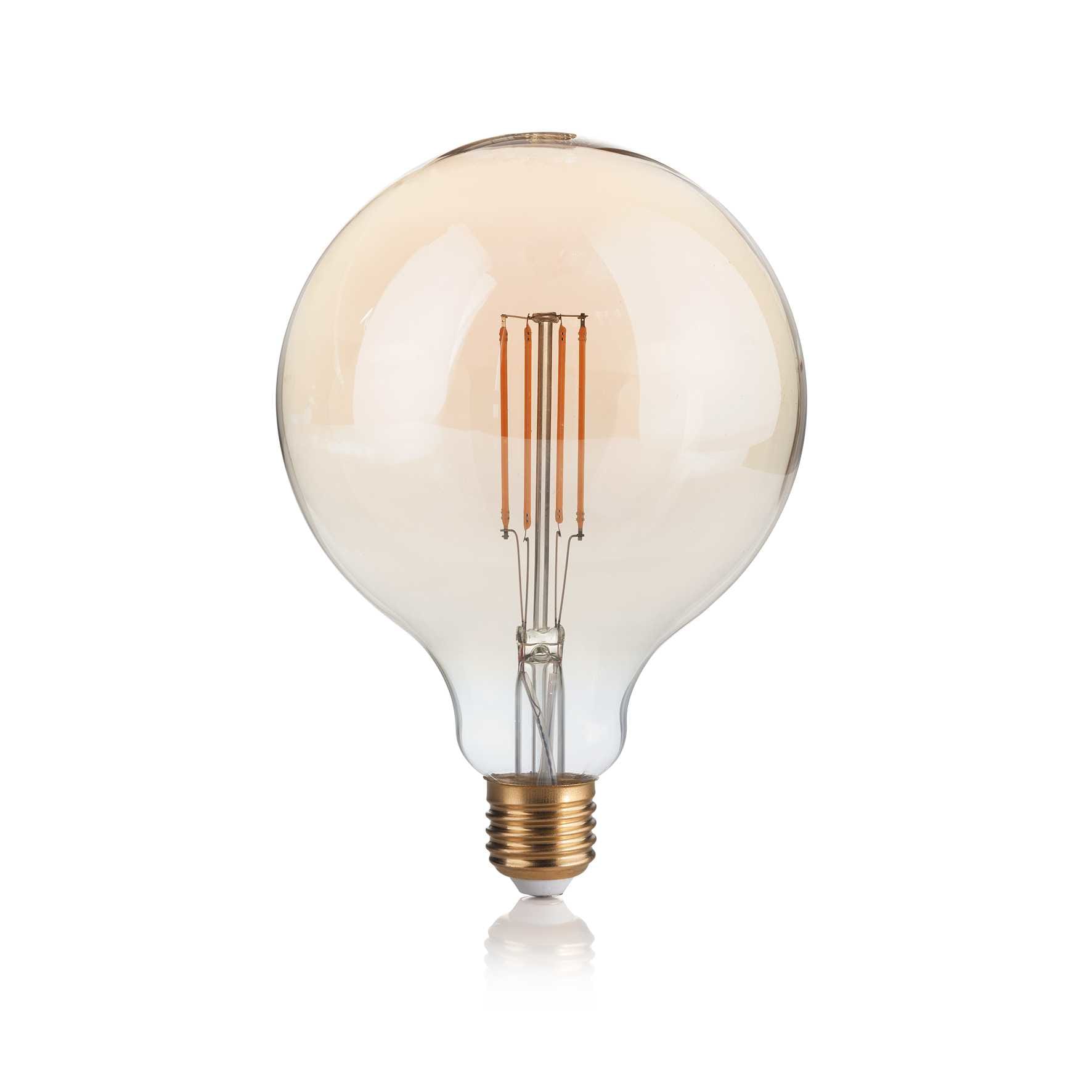 IDEAL LUX SRL - IUX223926 E27 GLOBO D125 04W 2200K CRI80 AMBRA DIM