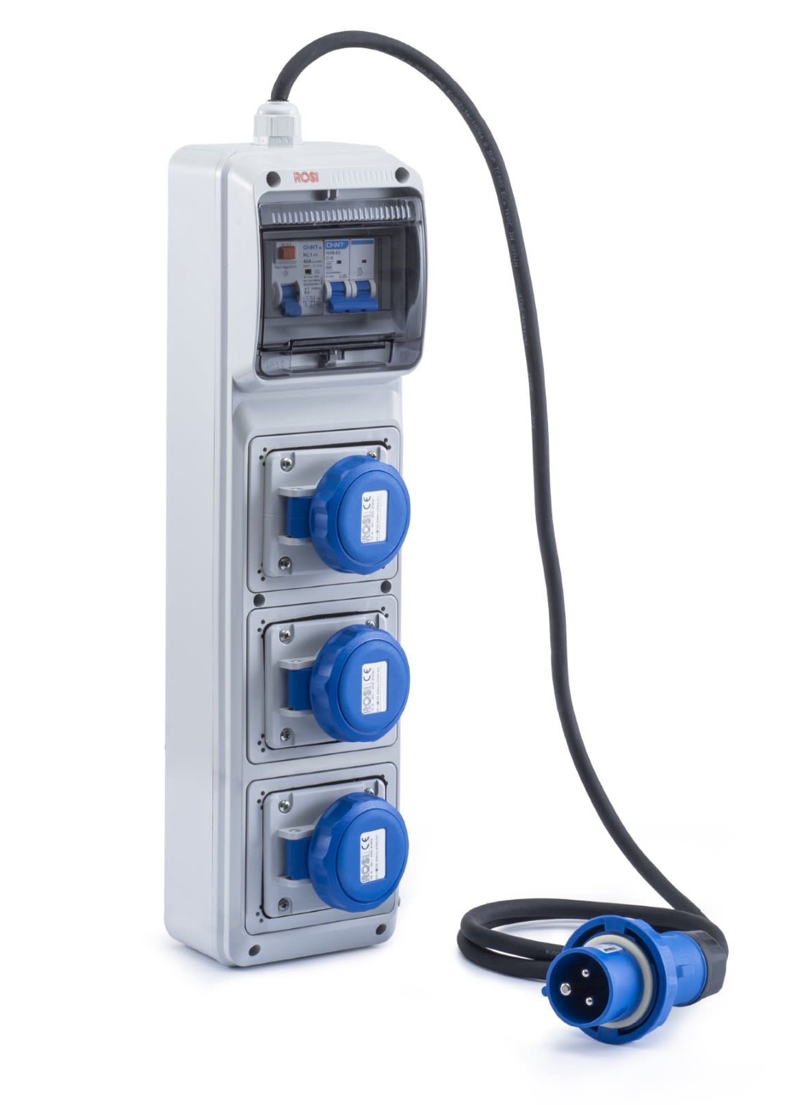 ROSI MATERIALE ELETT - RCO2260PE QUADRI ACS  3 PRESE INCASSO IP67 + P.E.