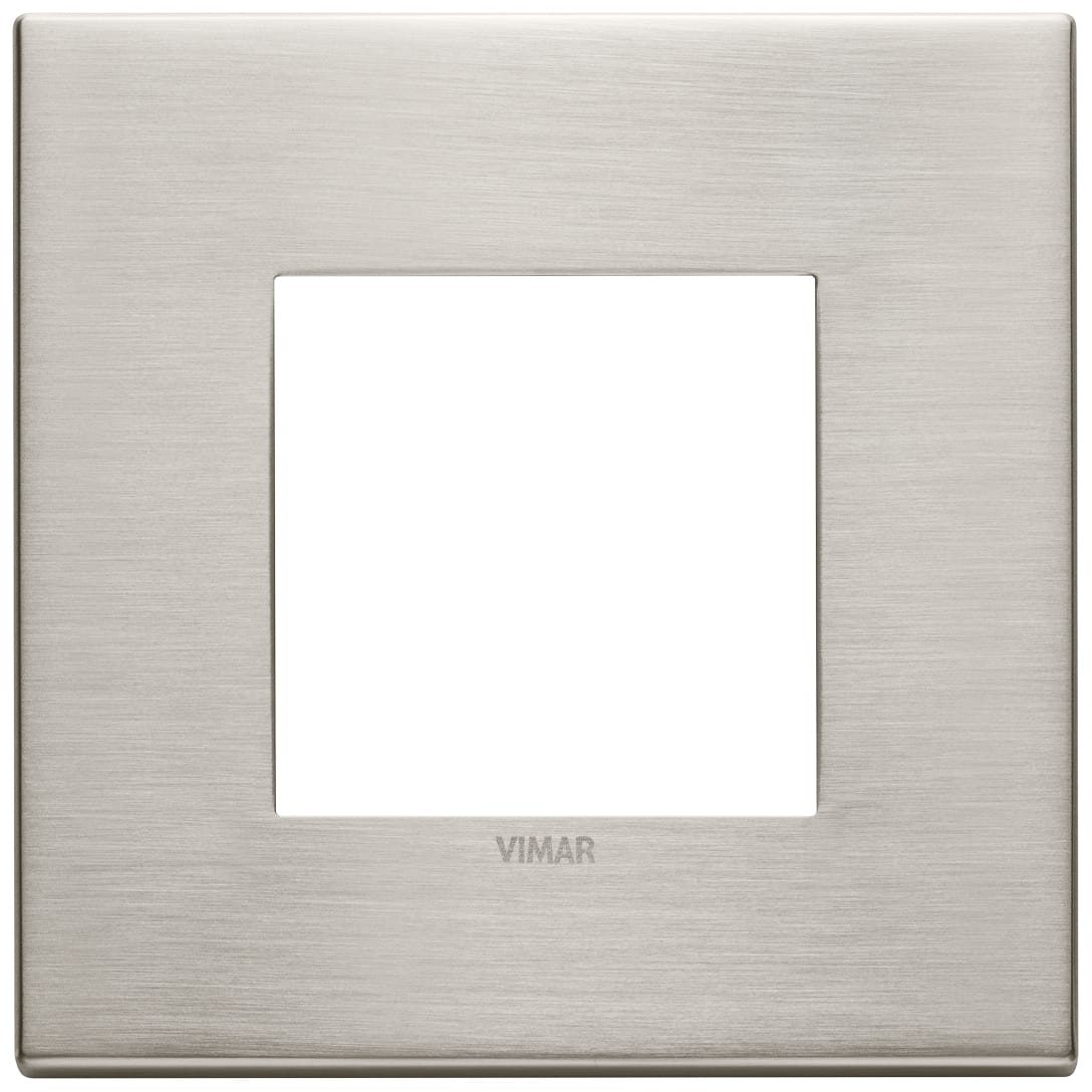 VIMAR SPA - VIW22642.11 Placca 2M nichel spazzolato