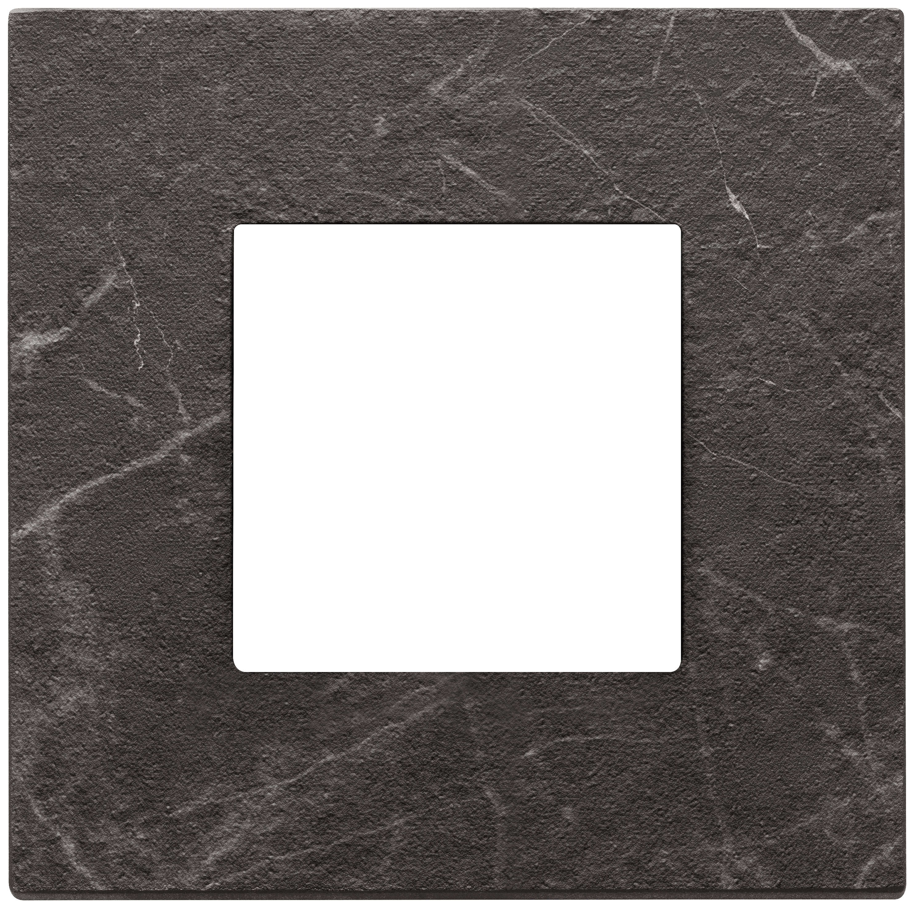 VIMAR SPA - VIW22642.53 PLACCA 2M NERO MARQUINA
