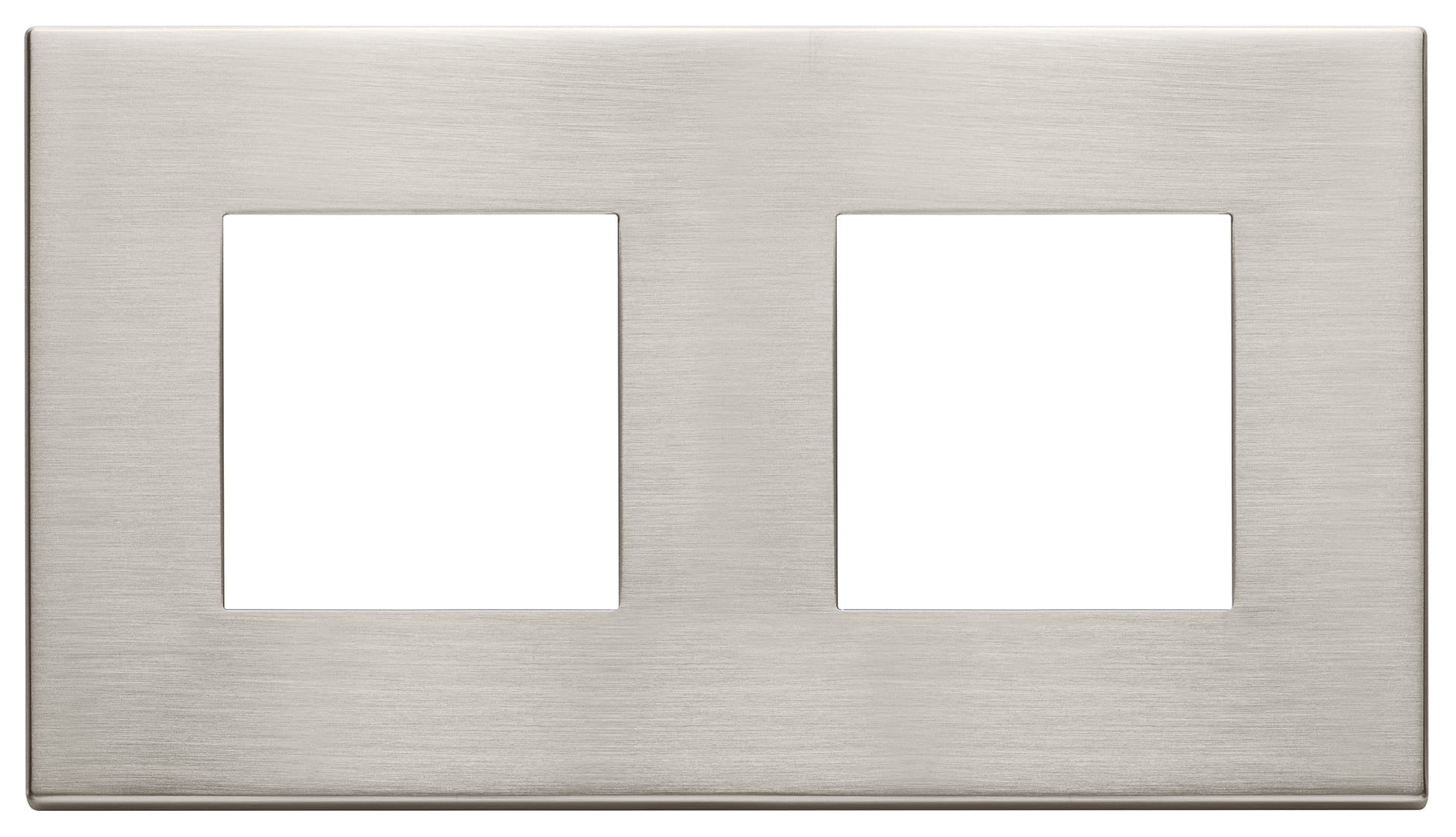 VIMAR SPA - VIW22643.11 PLACCA 4M (2+2)INT71 NICHEL SPAZZOLATO