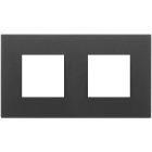 VIMAR SPA - VIW22643.73 PLACCA 4M (2+2)INT71 NERO SATINATO