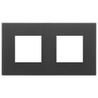 VIMAR SPA - VIW22643.73 Placca 4M (2+2)int71 nero satinato