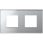 VIMAR SPA - VIW22643.75 PLACCA 4M (2+2)INT71 ARGENTO GHIACCIO