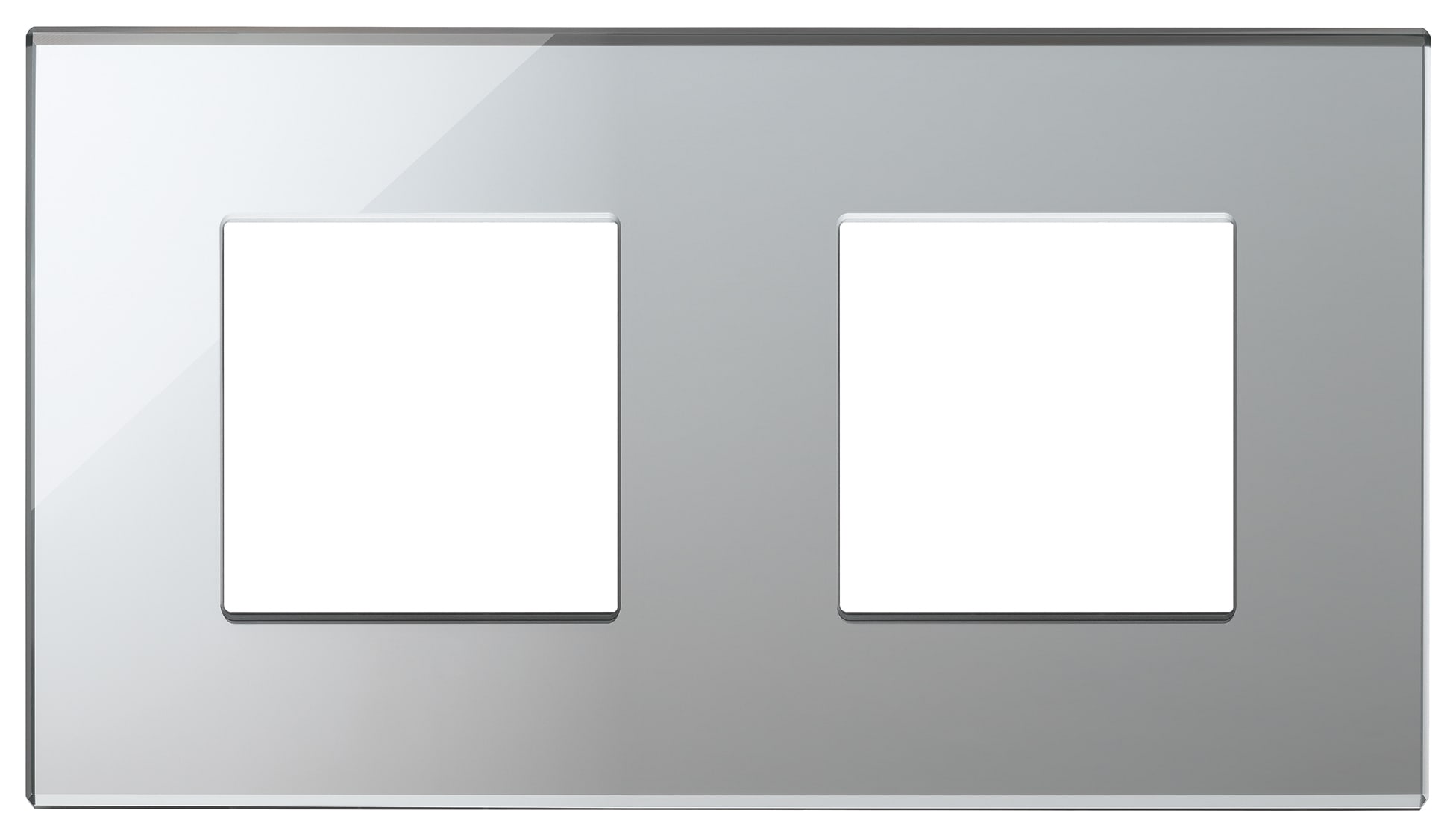 VIMAR SPA - VIW22643.75 Placca 4M (2+2)int71 argento ghiaccio