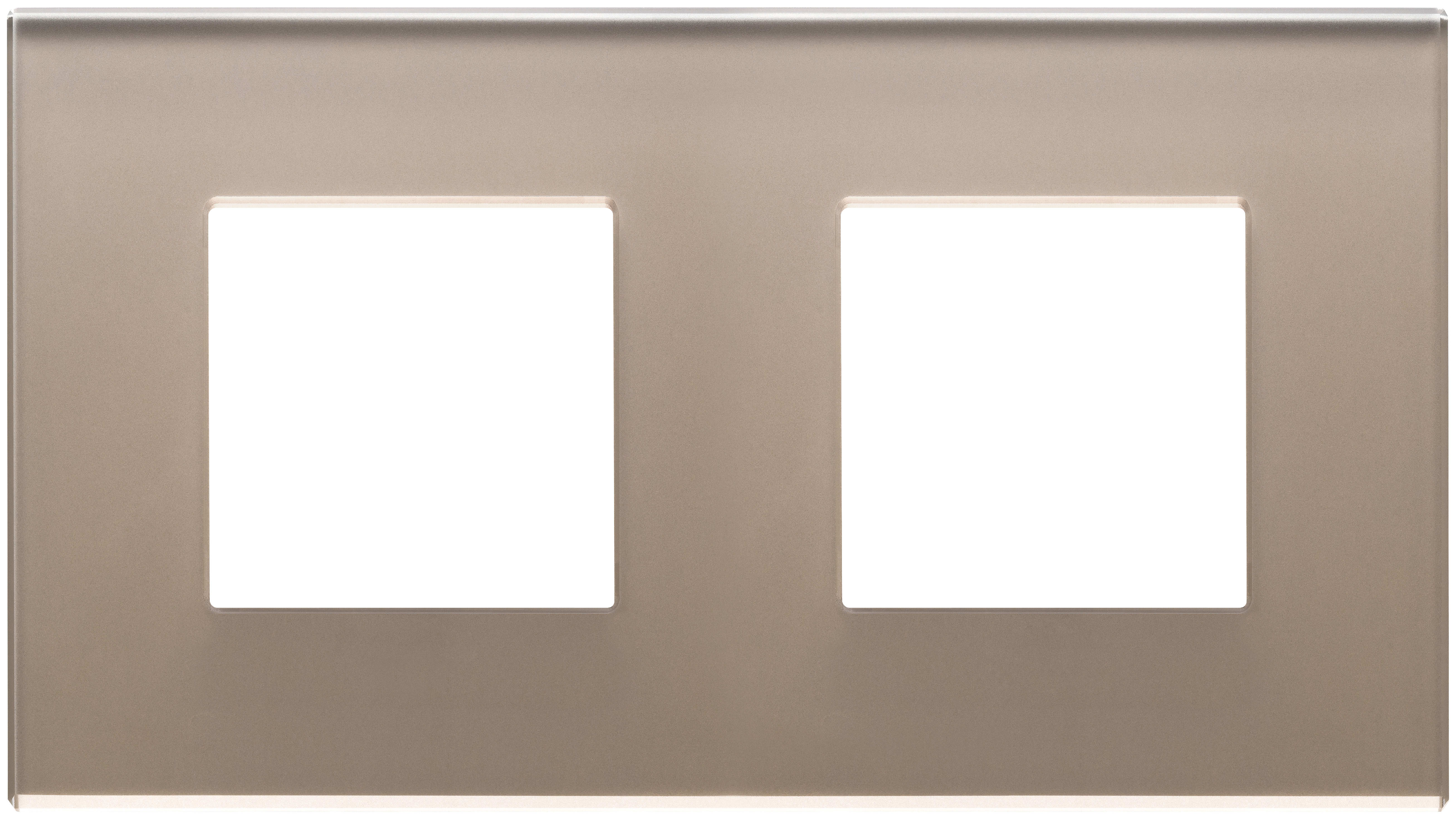 VIMAR SPA - VIW22643.77 PLACCA 4M (2+2)INT71 OPALE BRUNO