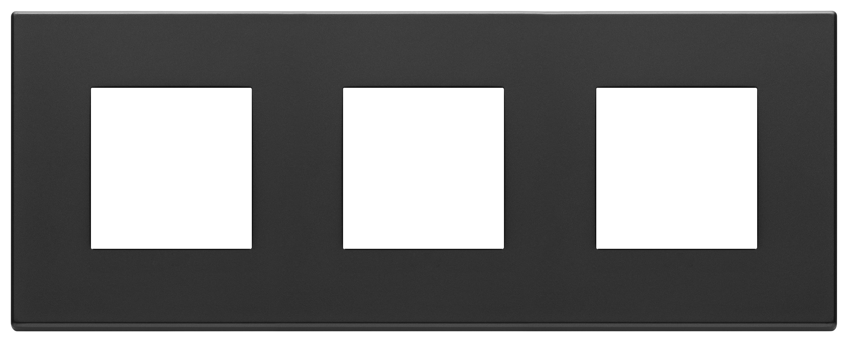 VIMAR SPA - VIW22644.03 PLACCA 6M (2+2+2) INT71 GRIGIO ANTRACITE