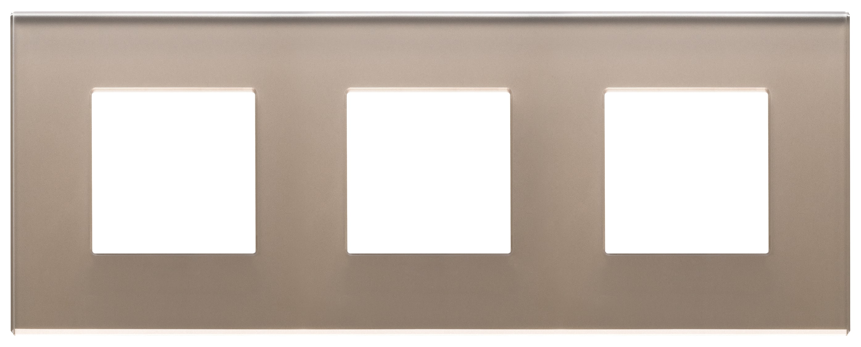 VIMAR SPA - VIW22644.77 PLACCA 6M (2+2+2) INT71 OPALE BRUNO