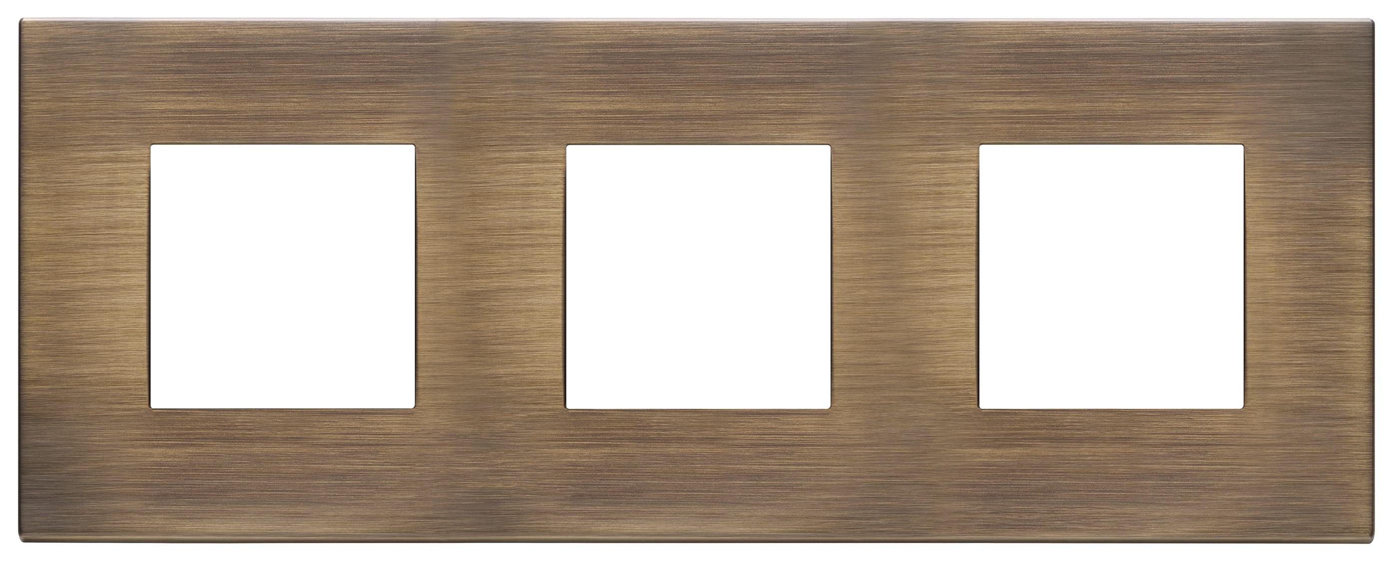 VIMAR SPA - VIW22644.87 Placca 6M (2+2+2)int71 bronzo antico