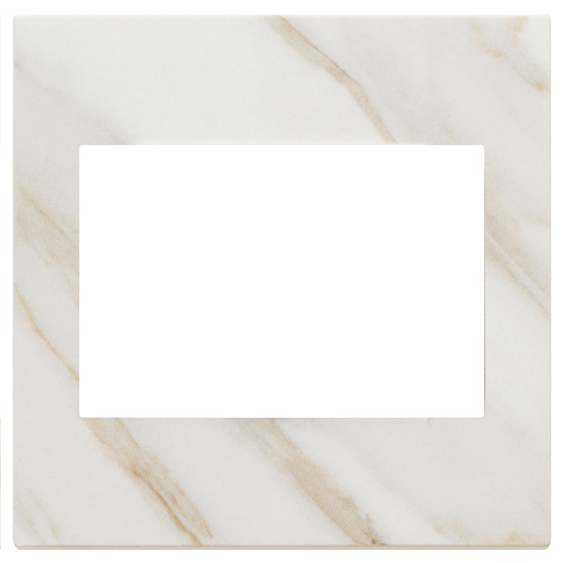 VIMAR SPA - VIW22648.51 PLACCA 3M BS BIANCO CALACATTA