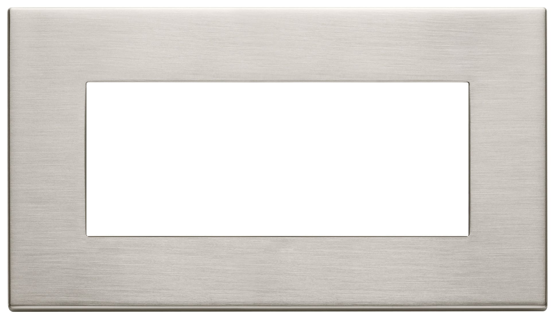 VIMAR SPA - VIW22649.11 Placca 5M BS nichel spazzolato