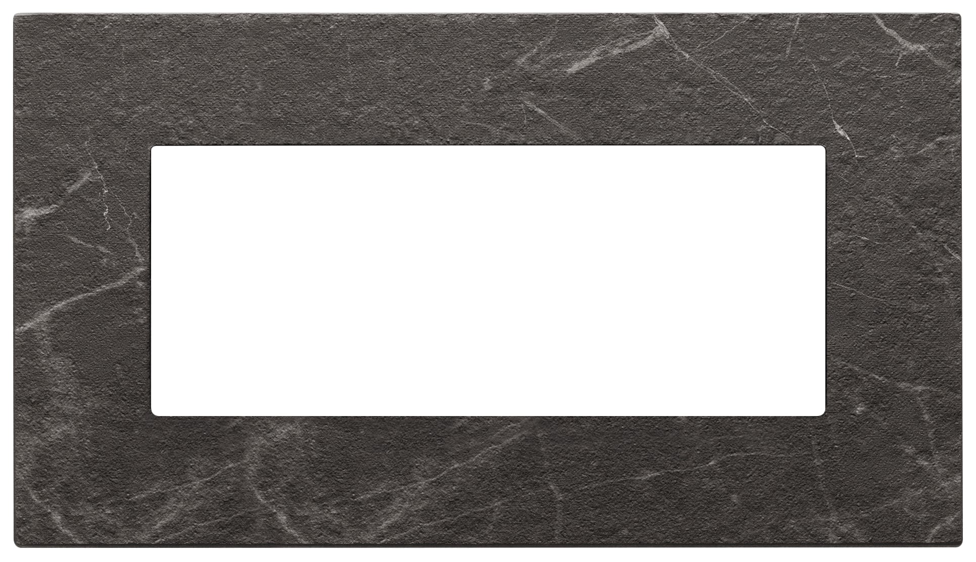 VIMAR SPA - VIW22649.53 Placca 5M BS nero Marquina