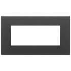 VIMAR SPA - VIW22649.73 PLACCA 5M BS NERO SATINATO