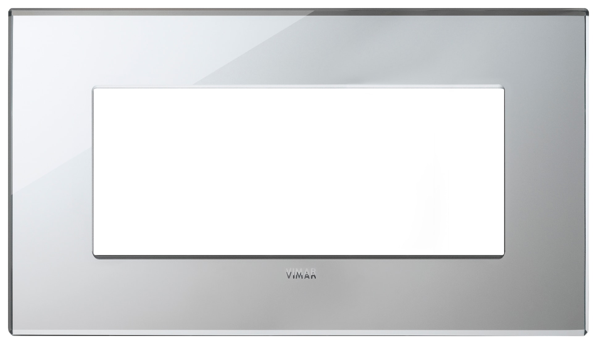 VIMAR SPA - VIW22649.75 Placca 5M BS argento ghiaccio