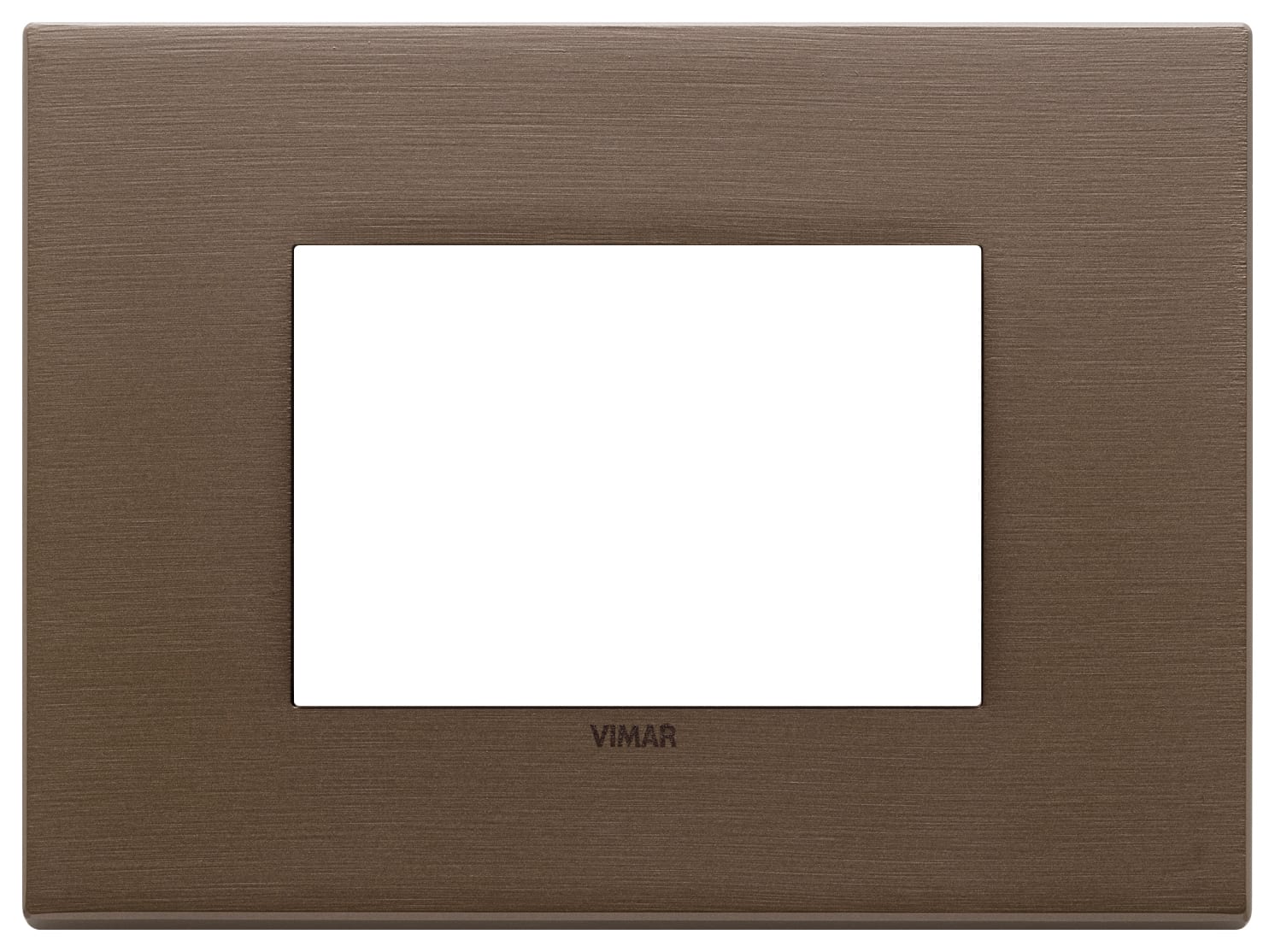 VIMAR SPA - VIW22653.12 Placca 3M bronzo scuro spazzolato