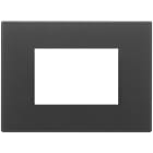 VIMAR SPA - VIW22653.73 Placca 3M nero satinato