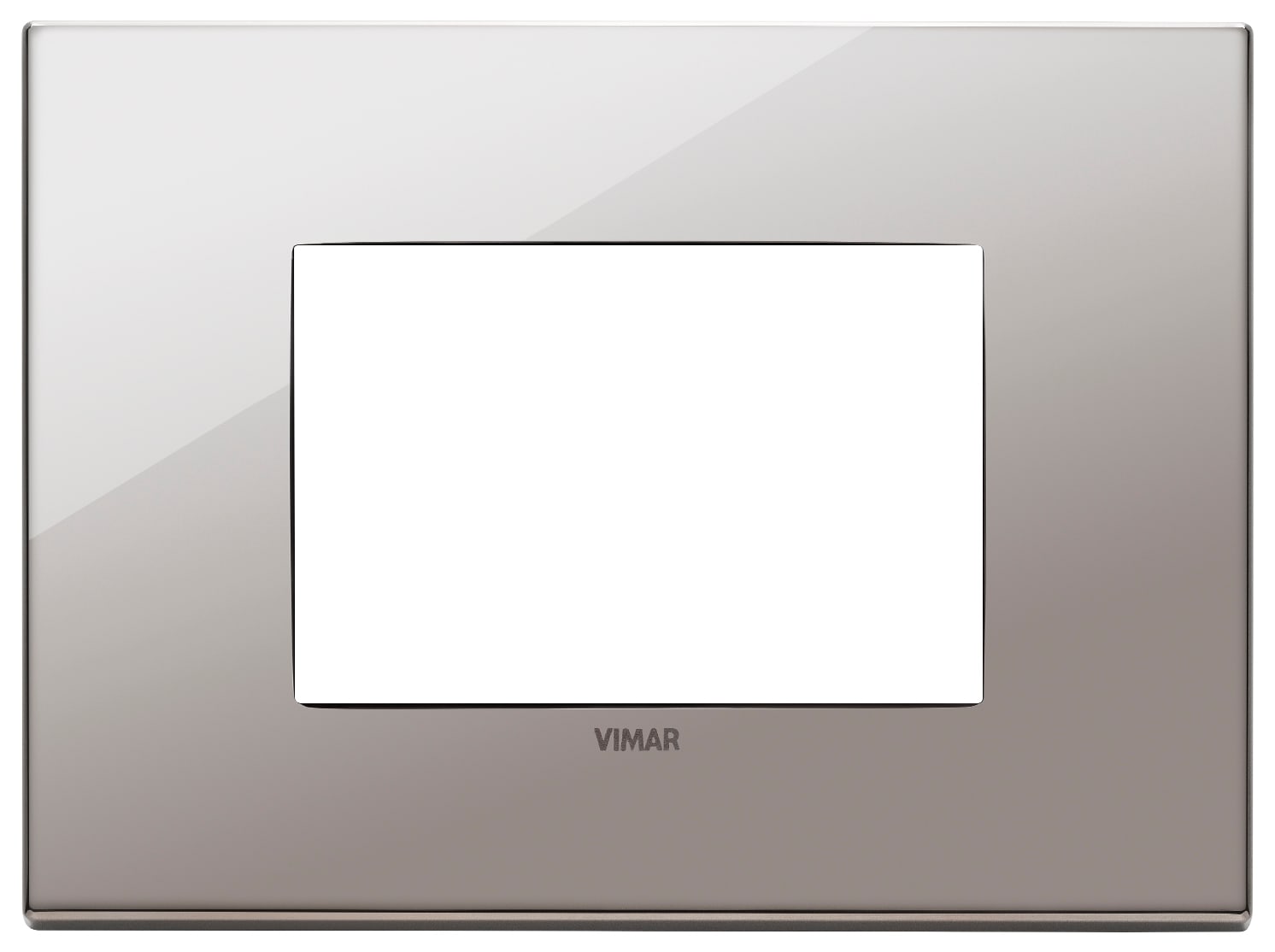 VIMAR SPA - VIW22653.83 PLACCA 3M CROMO NERO