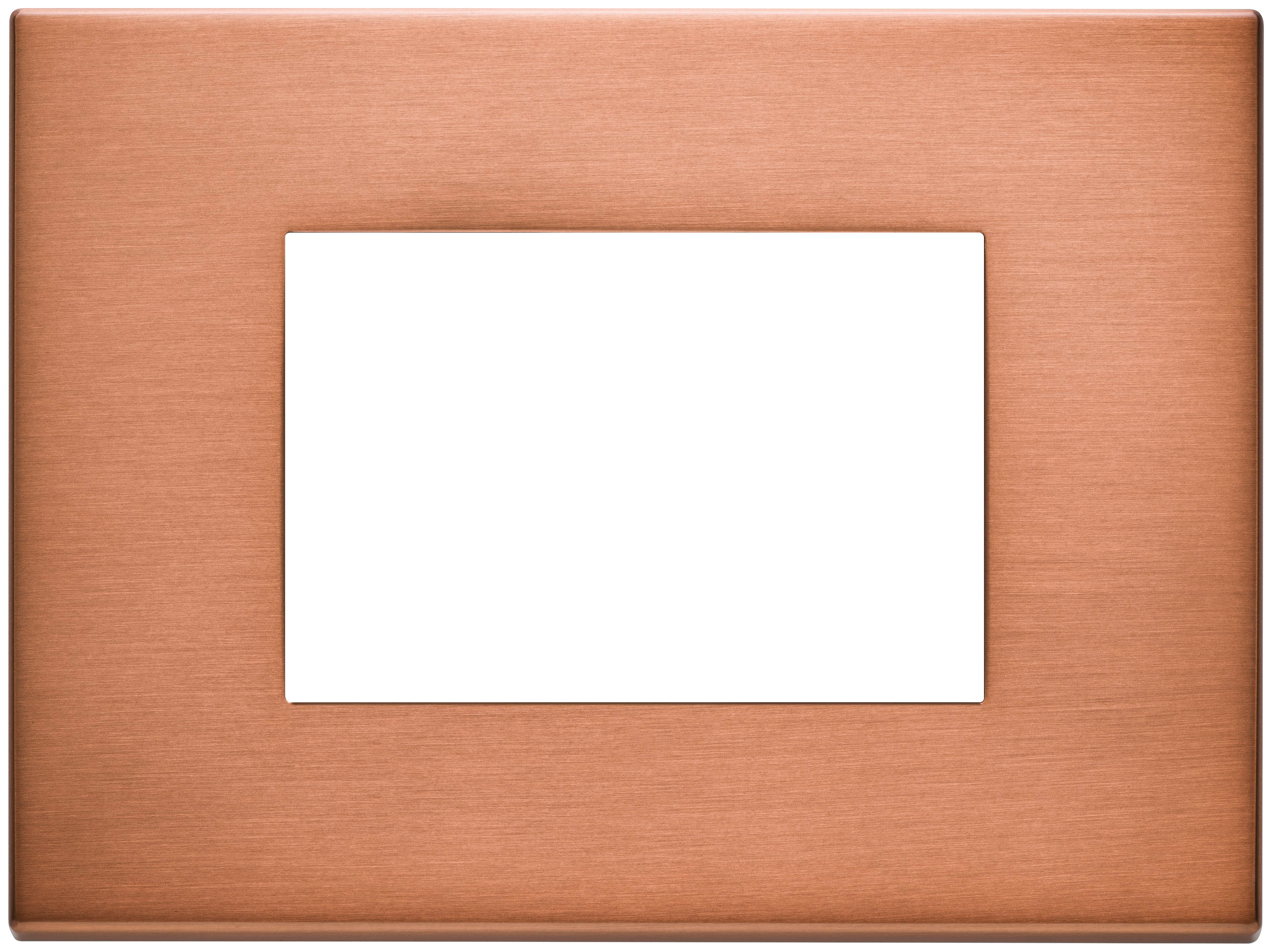 VIMAR SPA - VIW22653.86 PLACCA 3M RAME SPAZZOLATO