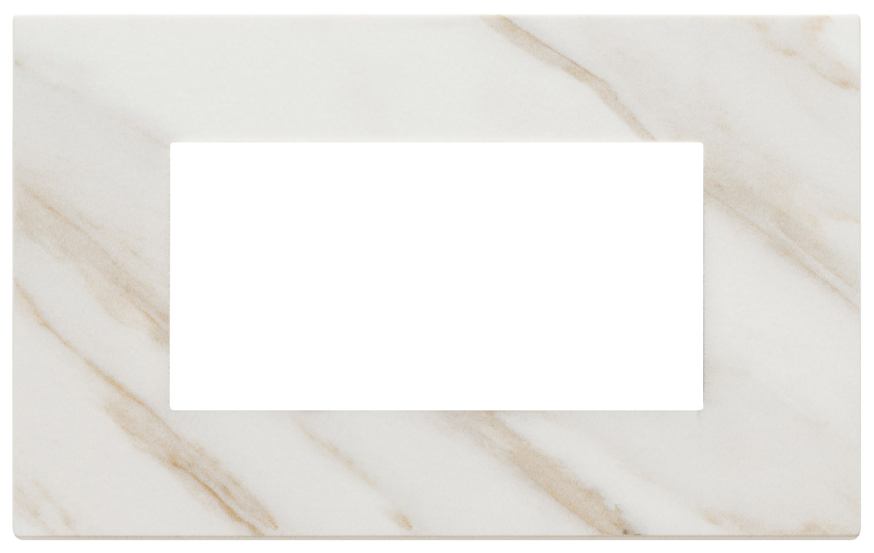 VIMAR SPA - VIW22654.51 Placca 4M bianco Calacatta