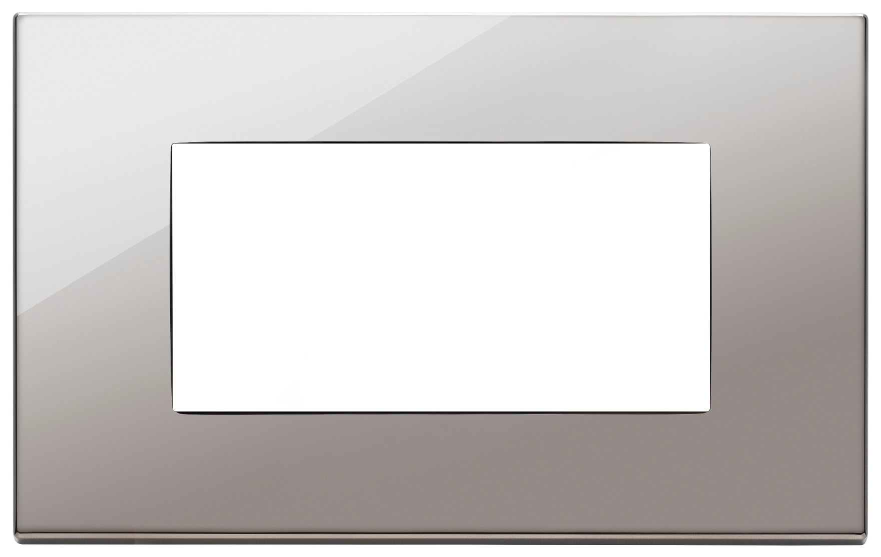 VIMAR SPA - VIW22654.83 PLACCA 4M CROMO NERO