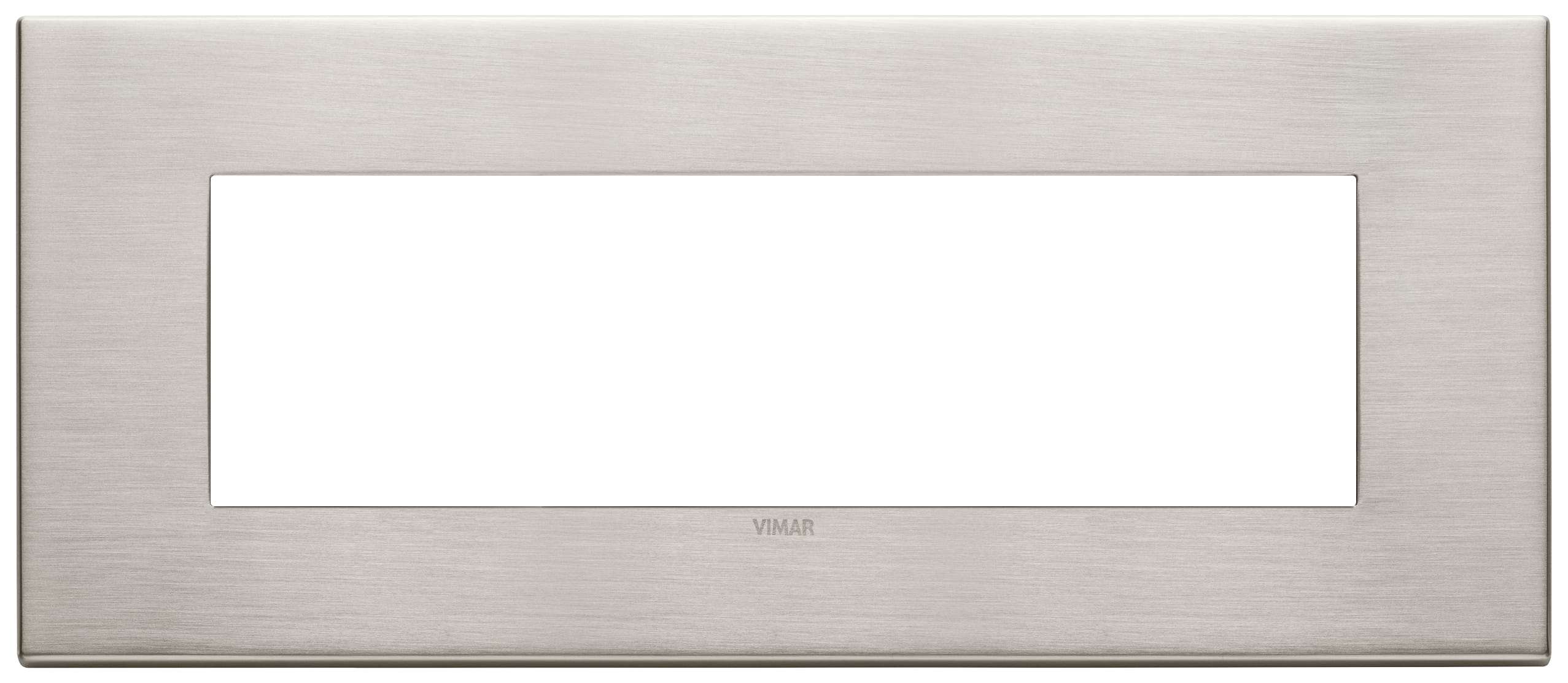 VIMAR SPA - VIW22657.11 Placca 7M nichel spazzolato