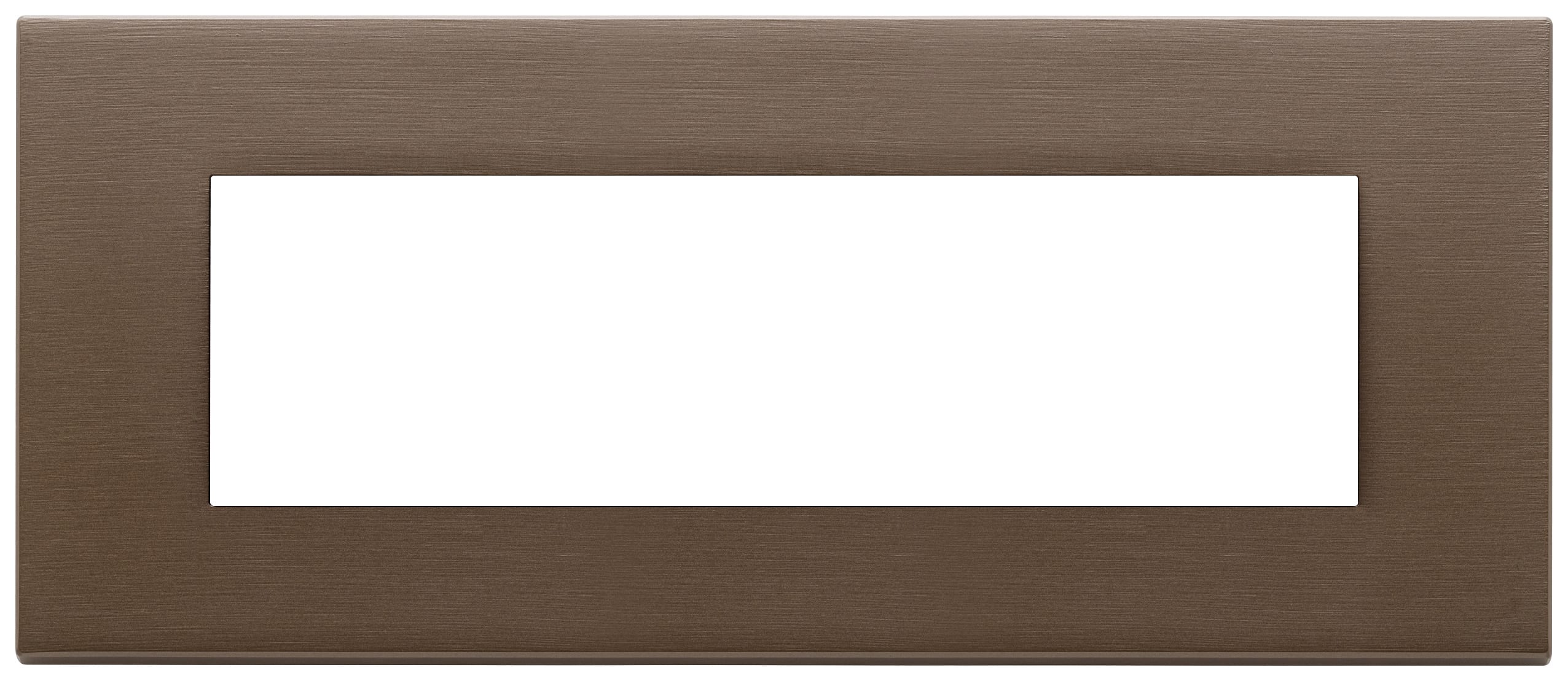 VIMAR SPA - VIW22657.12 PLACCA 7M BRONZO SCURO SPAZZOLATO