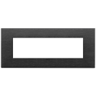 VIMAR SPA - VIW22657.13 Placca 7M nero spazzolato