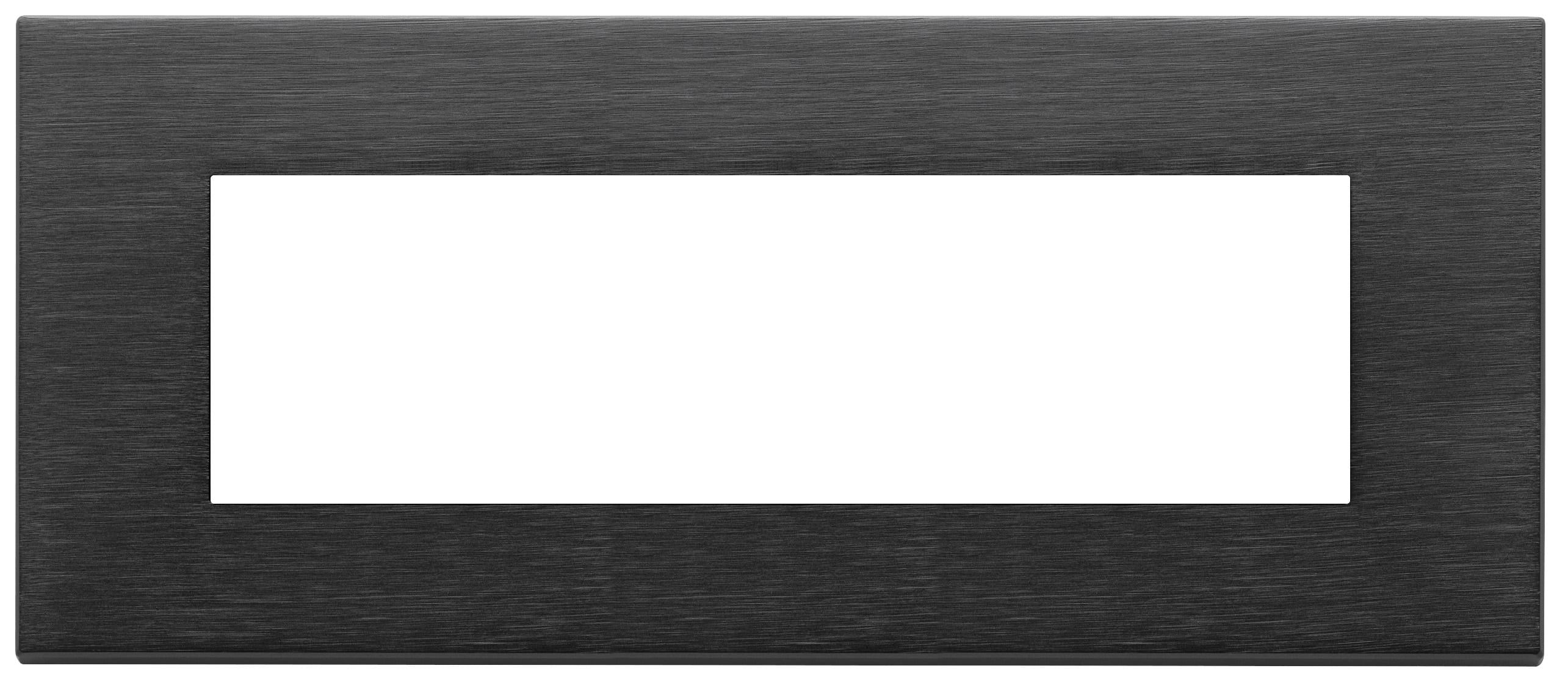 VIMAR SPA - VIW22657.13 PLACCA 7M NERO SPAZZOLATO