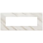 VIMAR SPA - VIW22657.51 PLACCA 7M BIANCO CALACATTA