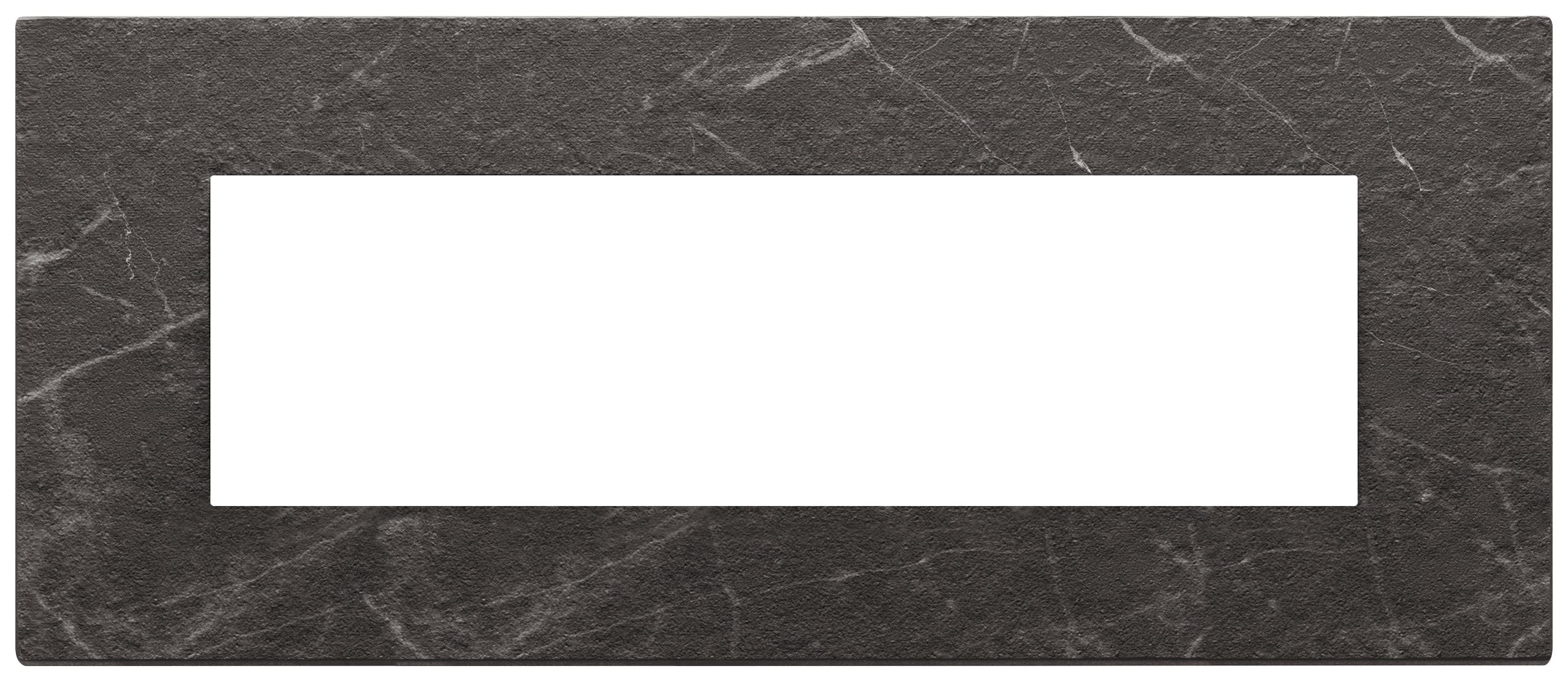 VIMAR SPA - VIW22657.53 PLACCA 7M NERO MARQUINA